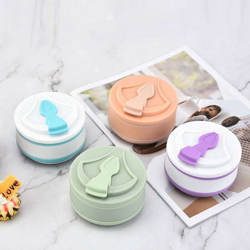 200ML/350ML/500ML Camp Silicone Folding Mug With Cover Travel Outdoors Heat Resistant Portable Water Drinking Tea Cups Z260313