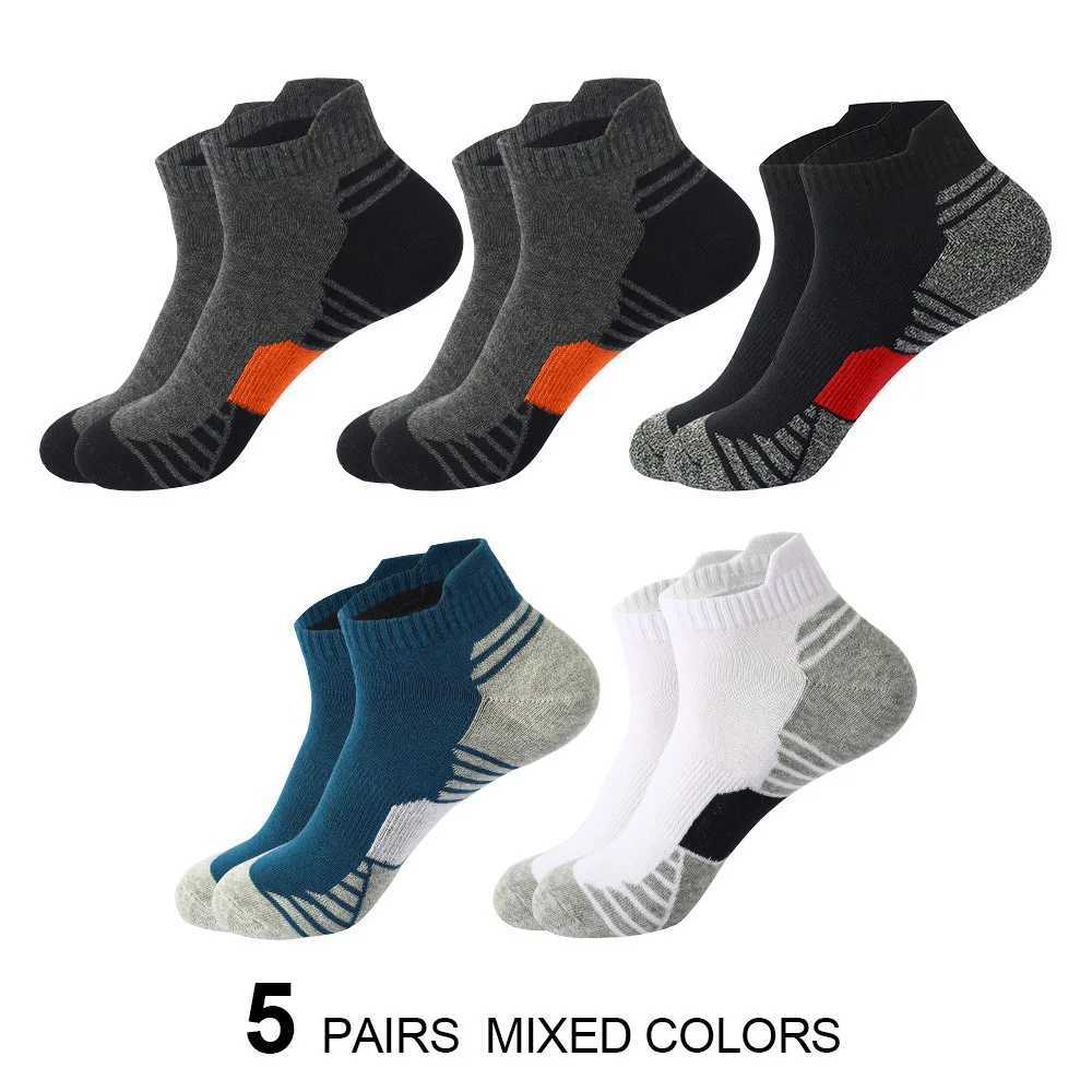 5/10Pairs Mens Ankle Sport Socks - Sweat-absorbing Breathable Comfy Socks For Running Outdoor Activities D260313