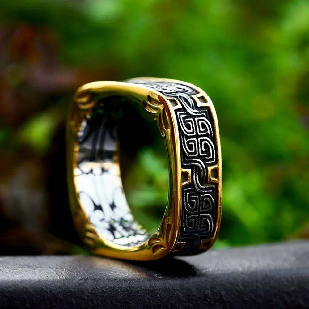 New Norse Viking Celtics Knot Rings for Men Women Fashion Simple Vintage Totem Biker Ring Stainless Steel Jewelry Dropshipping H260312