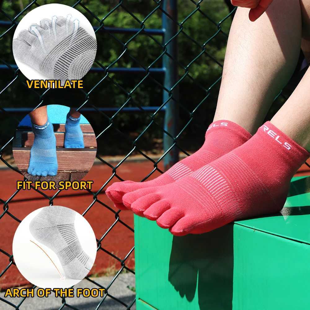 1/2/4 pair COOLMAXToe Socks Athletic Running Wicking Moisture Five Finger Socks Breathable Lightweight Marathon Sport Toe Socks D260313