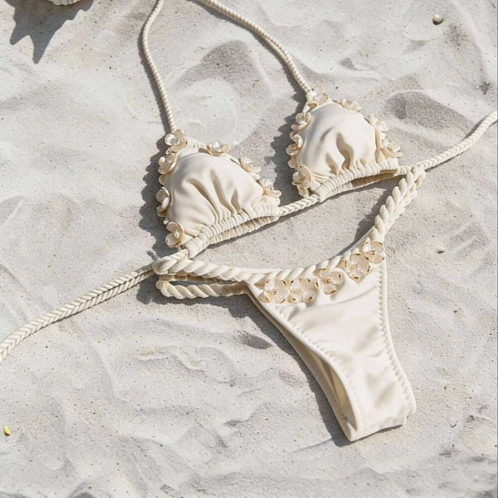 Sexy V Neck Bikini Set Female Soild Swimwear Women Two Piece Swimsuit Slimming Bathing Suit Summer Biquinie 26H0313