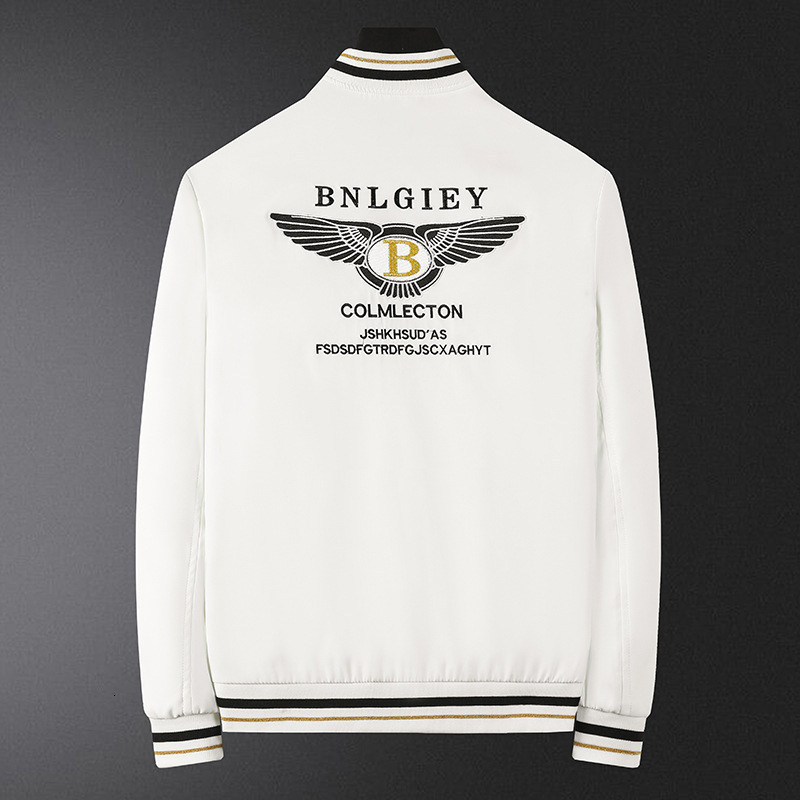 Luxury Brand Designer Clothes European-Style Men's Jacket, New Model With B Letter Bentley Heavy Embroidery, Slim-Fit Coat, Men's Cool And S