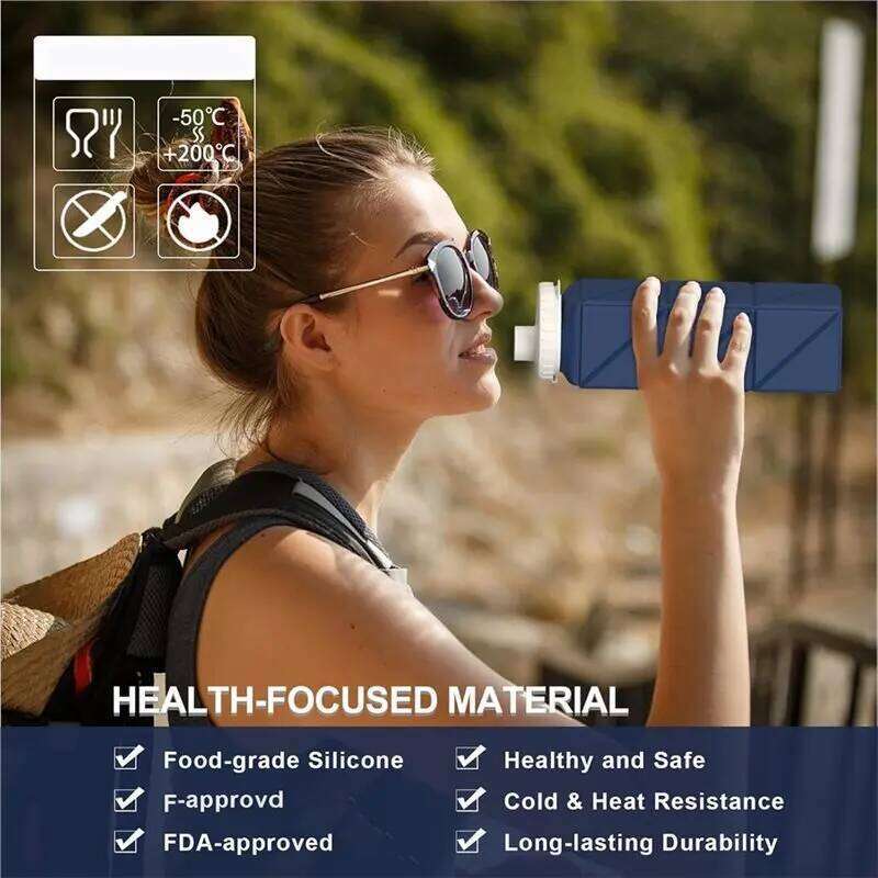 ABRB-610 Ml Collapsible Water Bottle, Leak-Proof, Reusable, Ideal Travel For Outdoor Activities Z260314