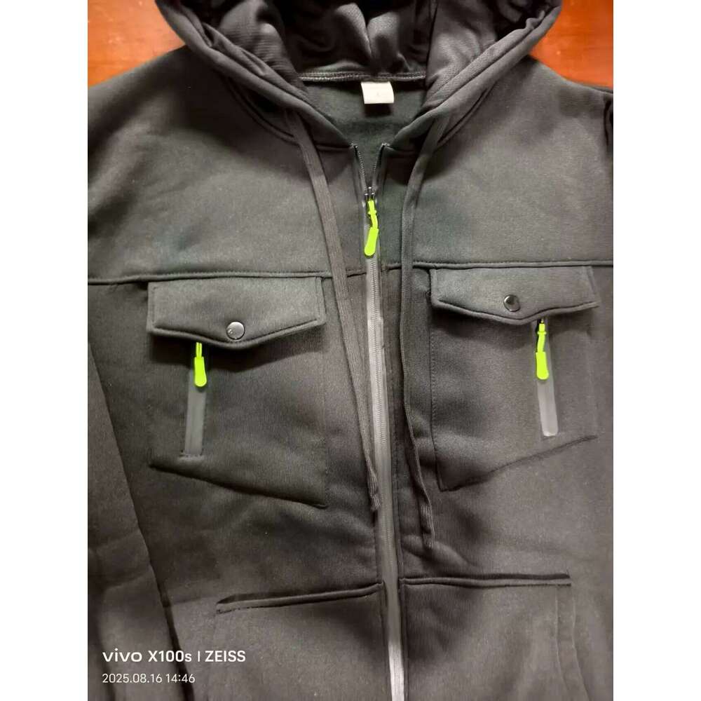 Casual Zip-Up Hoodie Trendy Streetwear Comfortable Loose Fit Autumn Winter keep warm Sweatshirt Fashionable Men's Clothing Z260315
