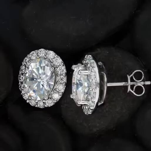 Moissanite Drop Earrings For Women 925 Sterling Silver Sparkling 3 Ct Moissanite Drop Earrings Other Diamond Jewelry