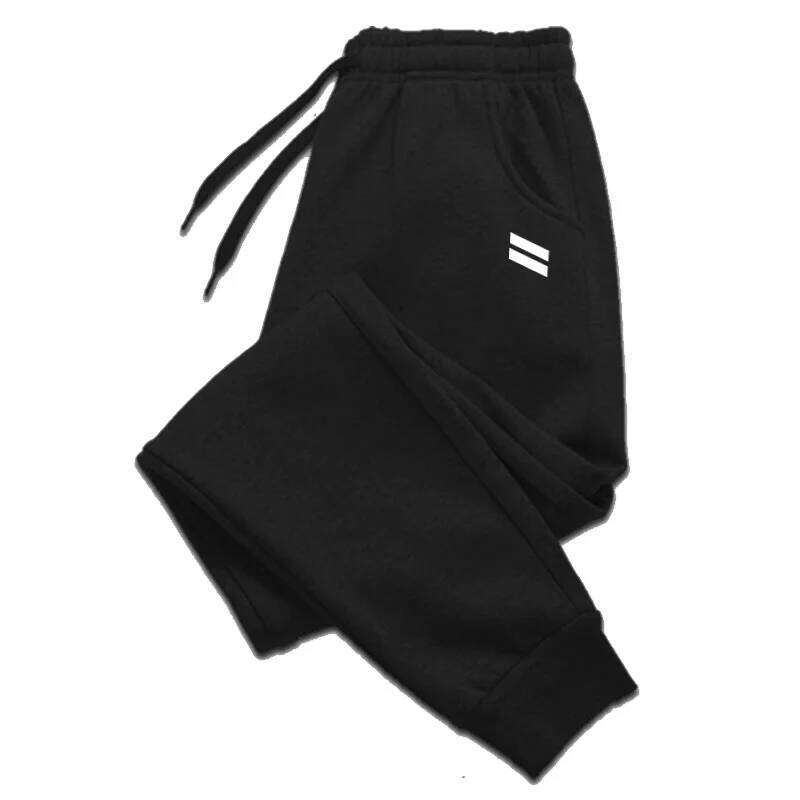 All kinds of sports and casual running pants with printed patterns for men winter fleece daily jogging soles Z260315