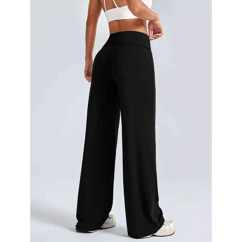 Straight Yoga Trousers Spring Autumn Casual Slimming Wide Leg Sports Long Pants For Tennis Fitness Enthusiasts Activewear