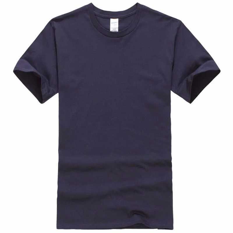 Summer 100 Cotton T Shirts Mens Casual Short Sleeve Solid Cotton Crew Neck Soft T-Shirts Basic Mens Loose Fit Tee Shirt Tops D260313