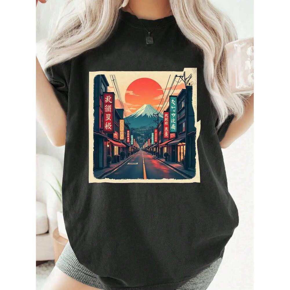 Women's Western T-Shirt, Black Tee With Cowboy Boots And Purple Hat Pattern, Perfect For Country Music Festivals Z260314