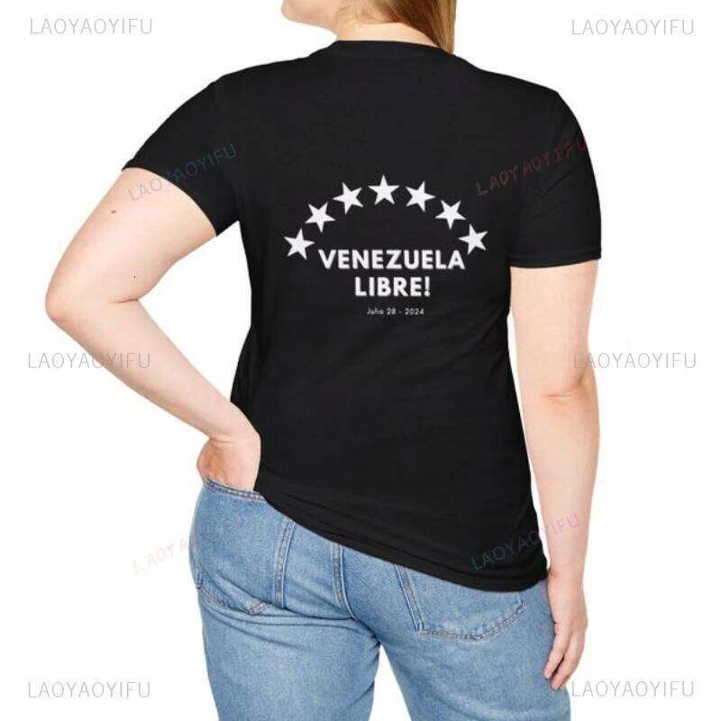 Hasta El Final Graphic T Shirts Summer Cotton Trendy 2024 Woman T-shirt Con Venezuela Gift for Venezuelan Z260314