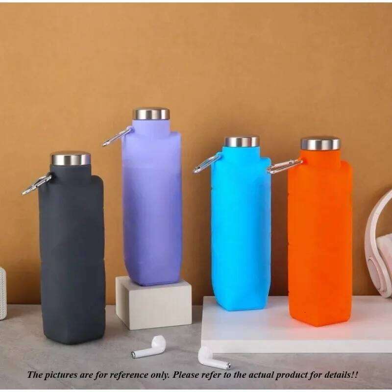 700ml Silicone Folding Telescopic Bottle Children's Adult School Sports Camping Beach Gym Water Gourds Portable Drink Item Z260313