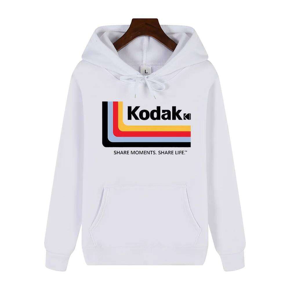 Kodak Brand Autumn/Winter Daily Outdoor Sports Leisure Warm Trend Y2K Print Men's Hoodie New Best-selling Street Jacket Clothing Z260314