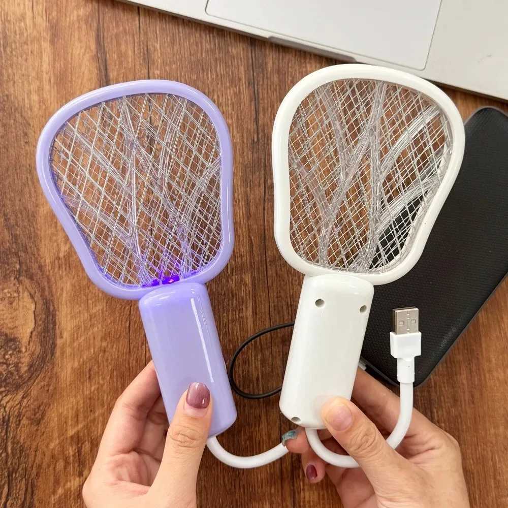 USB Electric Mosquito Swatter Lamp UV Light Indoor Outdoor Bug Insect Trap Silent Operation for Bedroom Office Travel Use H260313