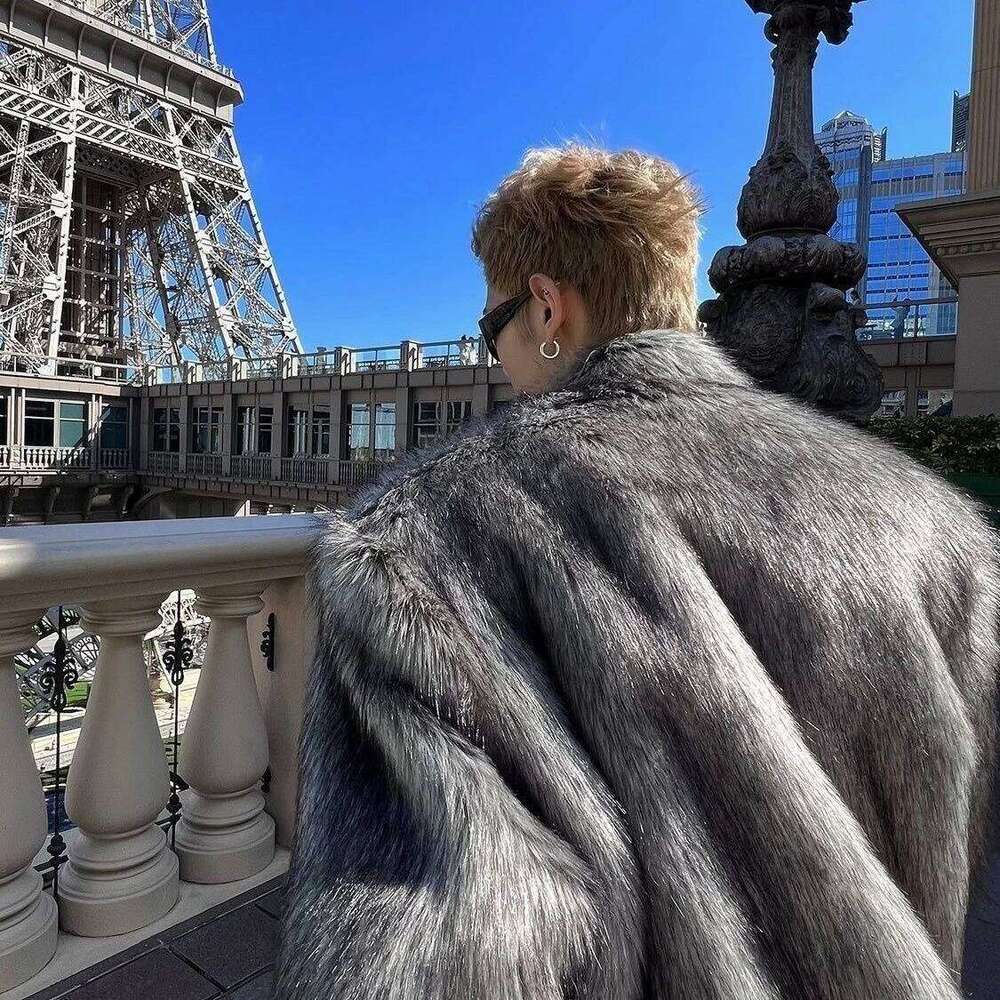 Winter thick fox mens coat new fur fashion linner leather jacket short top quality couples warm streetwear men clothing Z260313