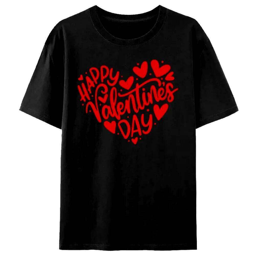 Happy Valentine's Women Shirt Valentines Day Gift for Her Festival Costumes Women's Aesthetics Clothes Fashion Casual Tops Z260314