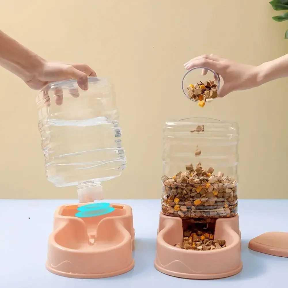 26pcs38L PP Material Pet Feeder Pet Water Fountain Drink Bowl Automatic Pet Feeder Large Cat Dog Food Dispenser H260313