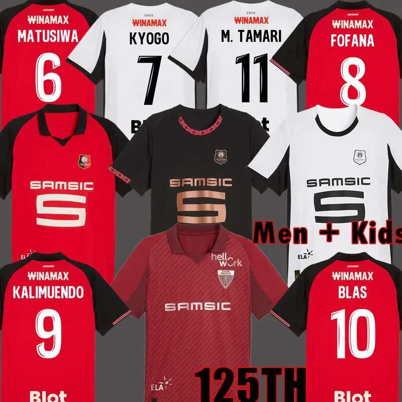 Stade Rennais 2026 125th Anniversary Jersey Rennes Soccer Jerseys 125 Kit 25 26 27 GOUIRI BLAS TRUFFERT Maillots De Foot 2025 2026 Football Shirt KIDS top Uniforms
