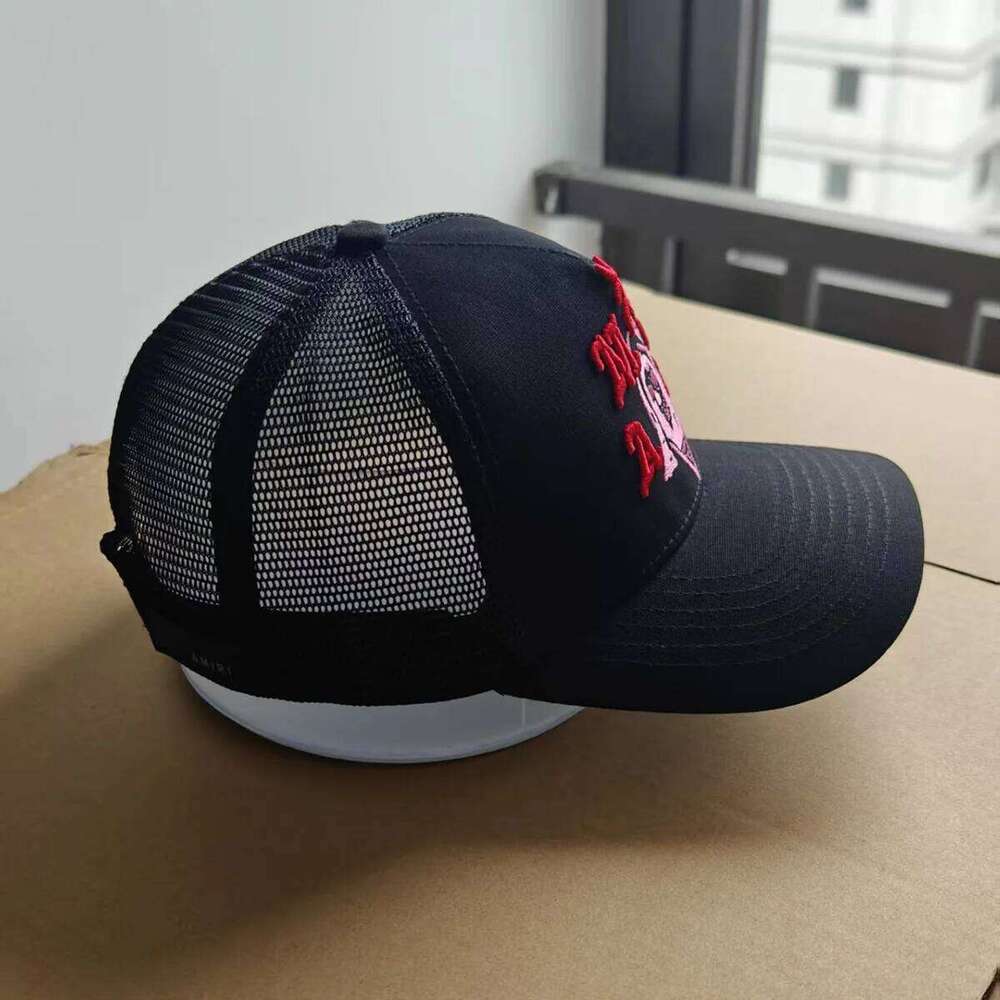 Lettering Embroidered Trucker Hat Adjustable Baseball Cap Z260313