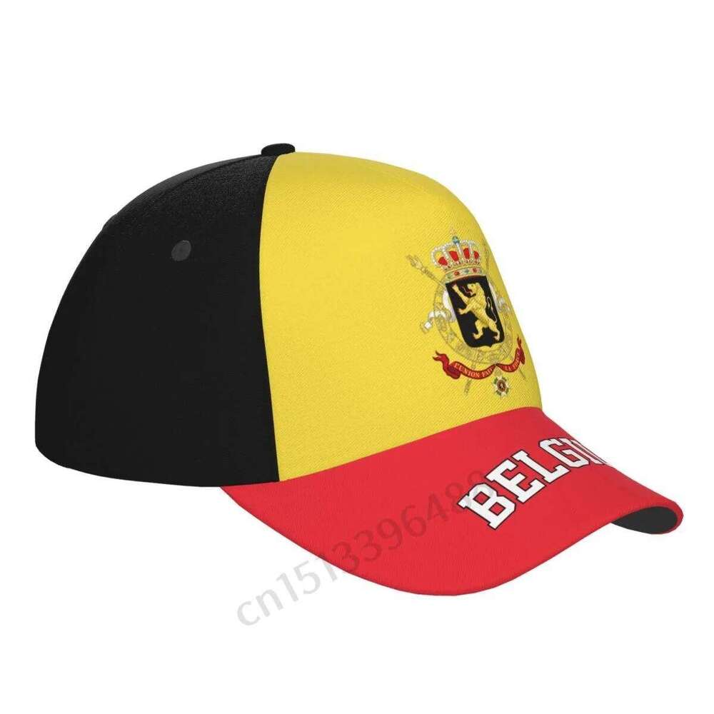 2025 Belgium 3D Soccer Hats Sun Baseball Cap Breathable Adjustable Men Women Outdoor Fishing Hat Z260314