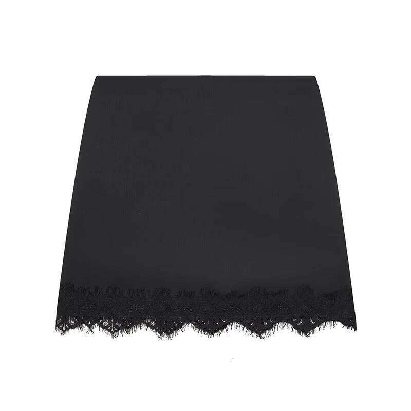 Mini Sexy A-line Pleated High Waist for Women Spring Summer New Lace Short Skirt Z260314