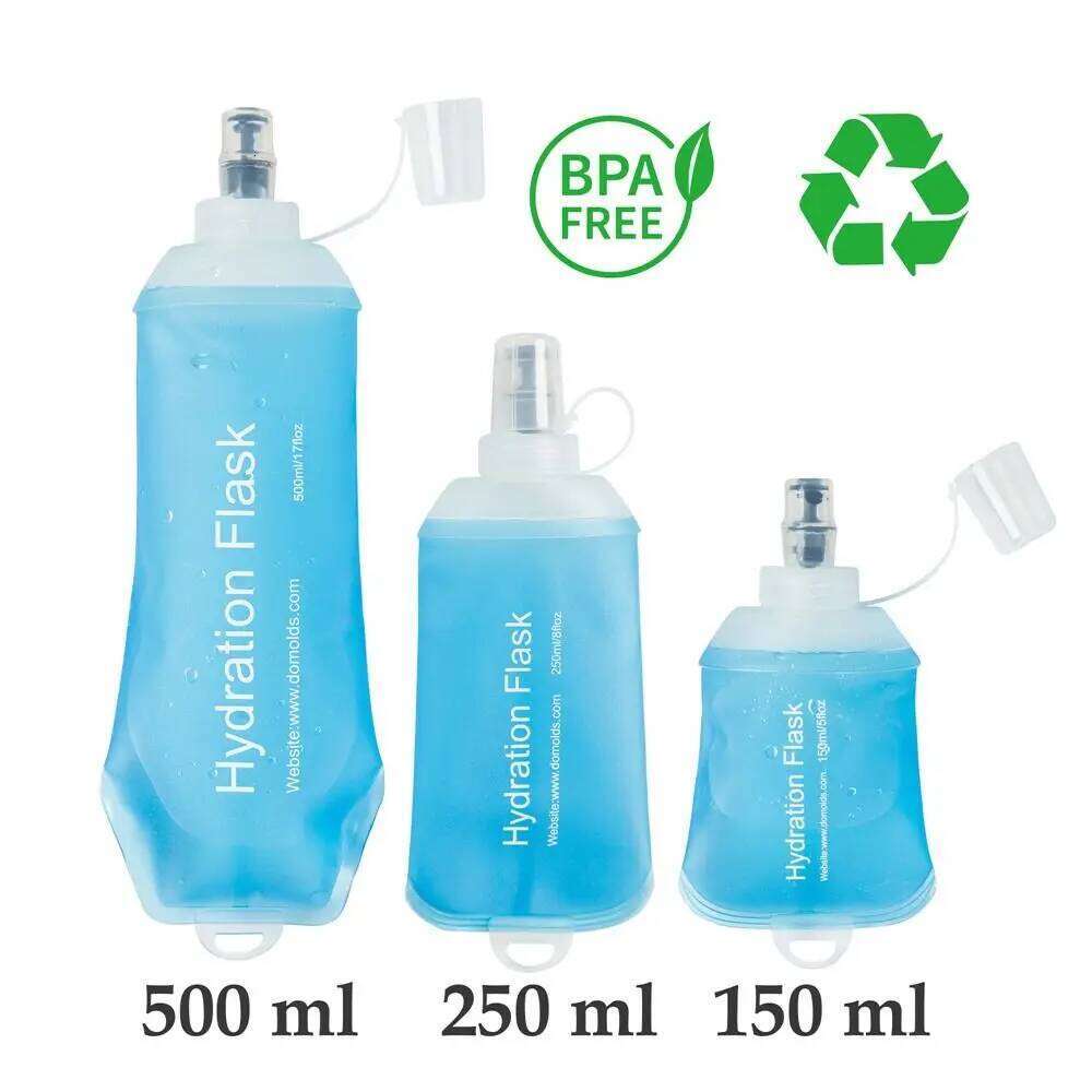 500ML 250ML 150ML Folding Water Bottle Collapsible Soft Flask TPU For Cycling Running Camping Travelling Z260314
