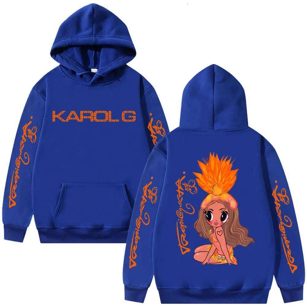 Karol G Tropicoqueta 2025 Hoodie Men Women Fashion Pop Music Sweatshirt Unisex Casual Fleece Cotton Oversized Hoodies Pullover Z260314