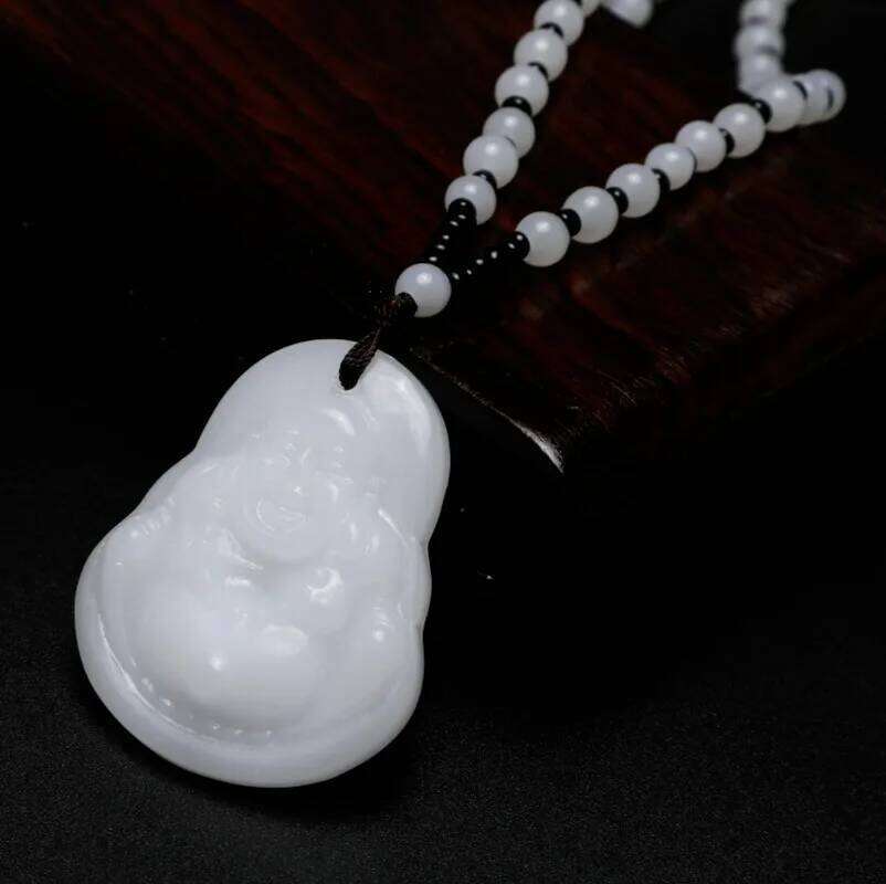 Fashion Natural Stone Amulet Necklace Classic Color Bead Chain Crystal Pendant Jewelry Gifts H260312