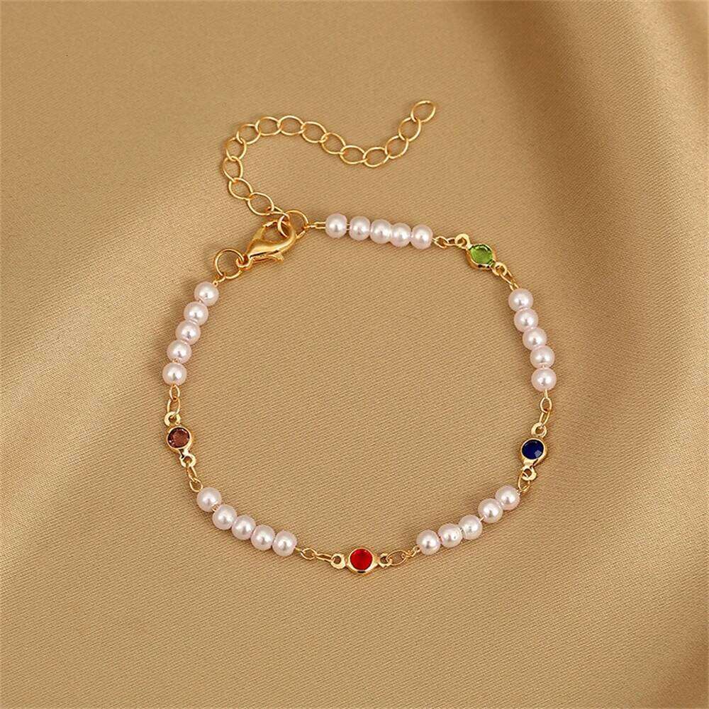 Elegant Colorful Love Heart Link Chain Bracelets For Women Girls New Fashion Butterfly Star Beaded Pendant Bracelet Wristbands Z260313