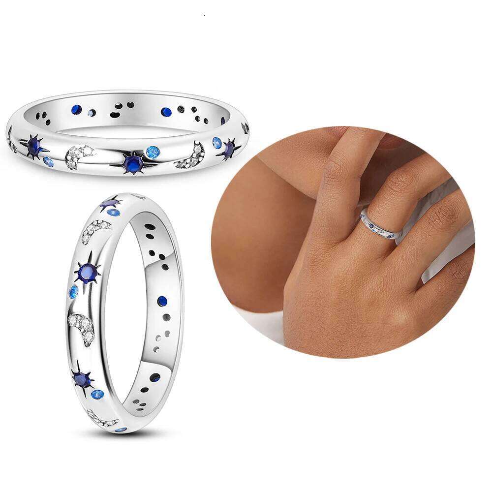 Silver Plated Blue Evil Eyes Ring Original Design Zircon Finger Rings For Women High Quality Wedding Jewelry Gift H260312