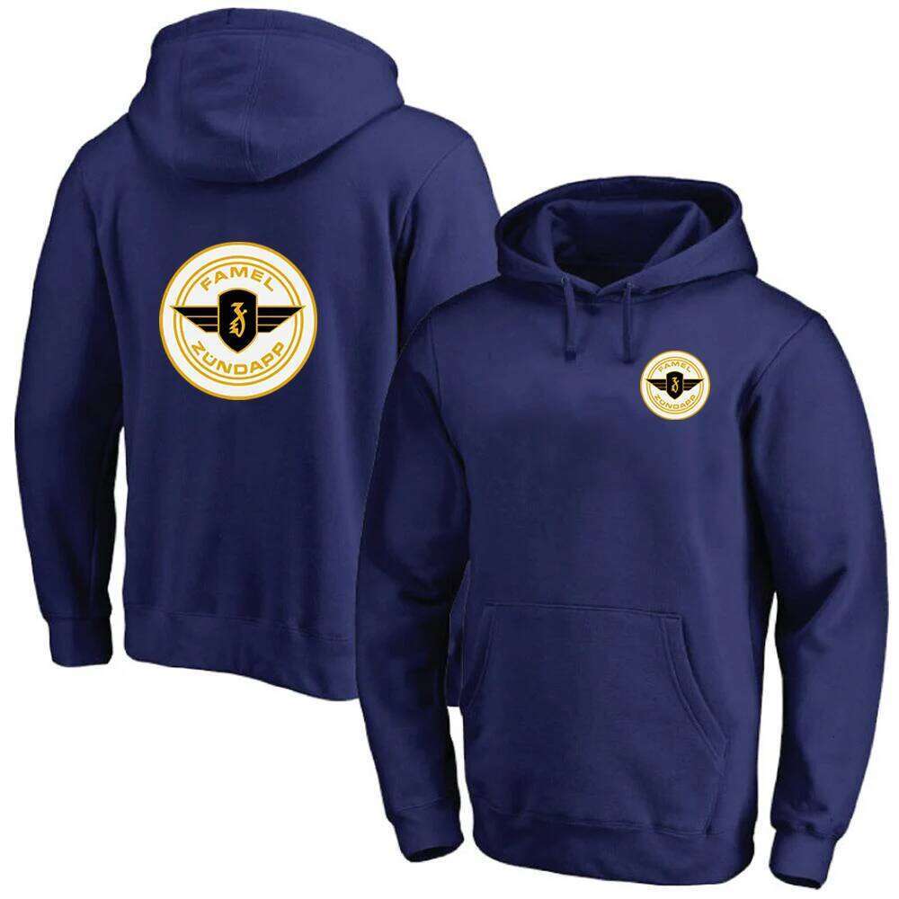 2024 Men New Zundapp Motorcycle Spring and Autumn Printing Leisure Simplicity Versatile Comfortable Solid Color Pullover Hoodie Z260314