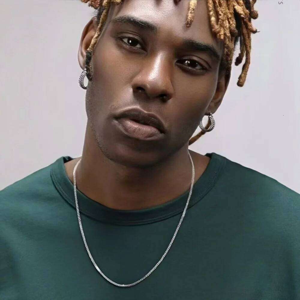 2mm Stainless Chopin Chain Simple Silver Color Men Necklace Fashion Titanium Steel Women's Jewelry Accessories H260312