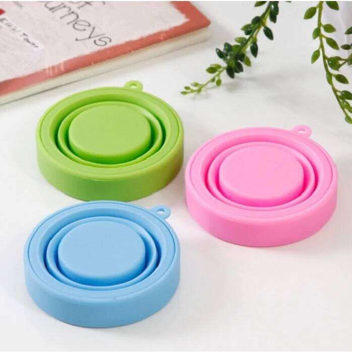 Household Water Outdoor Travel Silicone Gargle Retractable Mini Portable Compression Folding Cup Z260313
