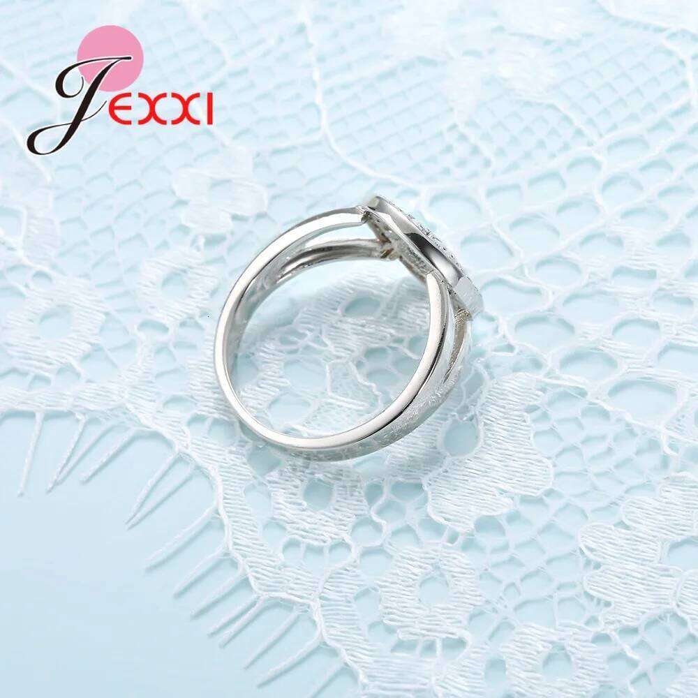 925 Sterling Silver Ring Tree Shape Rings Around Cubic Zircon Stone Elegant Jewelry For Women wholesale Bijoux H260312