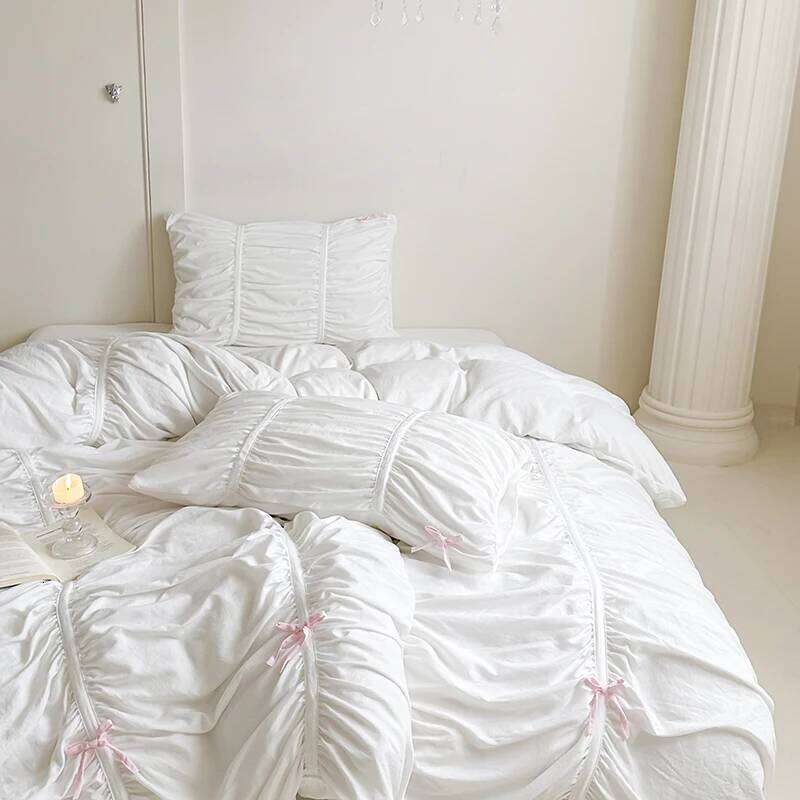 Bonenjoy Bedding Simple Style Bedclothes Skin-friendly Bedsheet Single/Queen/King Size Bed Linen Set juegos de sbanas H260312 - view 3
