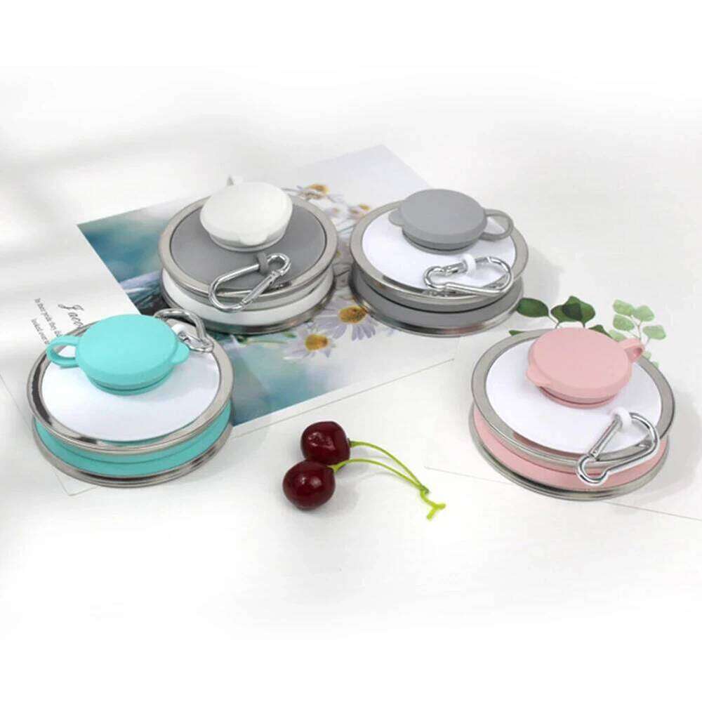 500ML Silicone Bottle Cup Foldable Leak Proof Portable Sports Water Bottles For Outdoor Travel Gym Hiking Reuseable Z260313