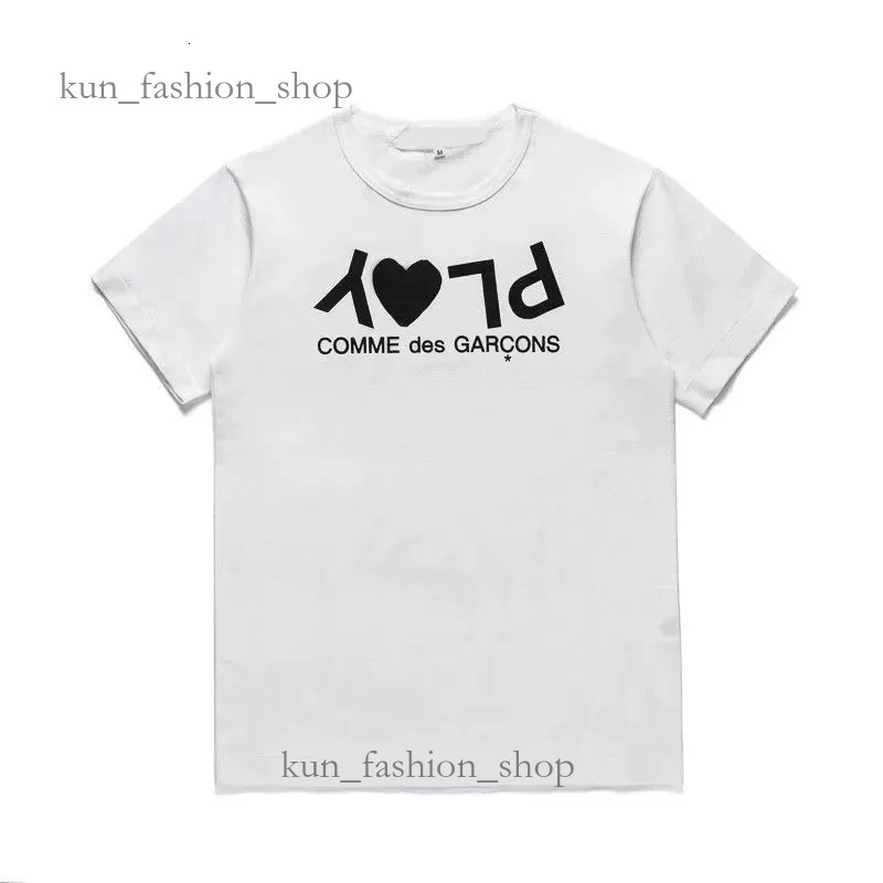 comme desgarcon Short-Sleeved comme de Shirt Designer Small Red Heart Embroidery Printing Tshirts For Men Women Breathable Fashion Casual Hearts Tshirts a09