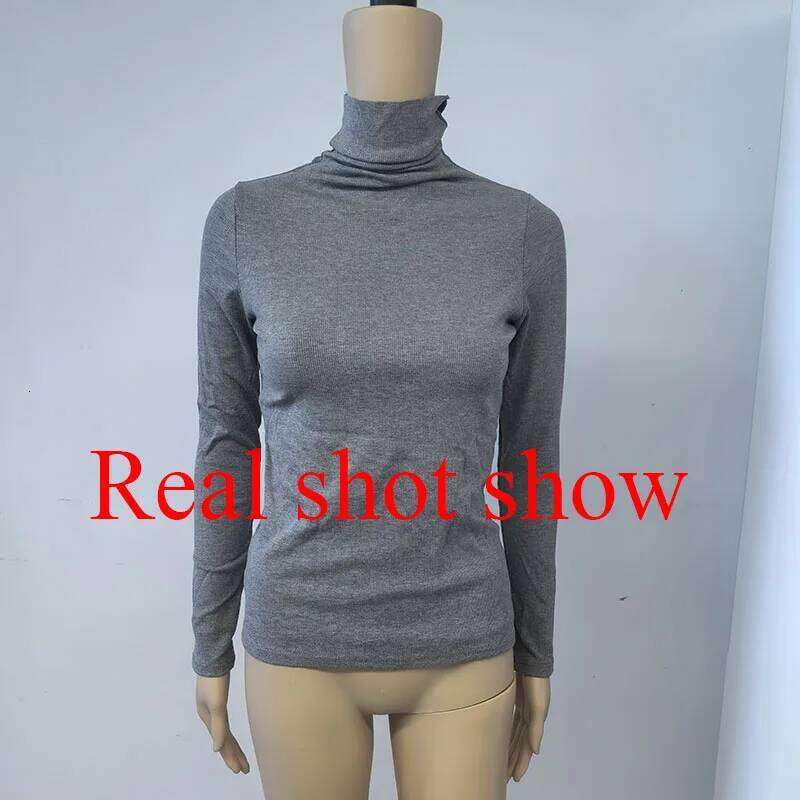 Autumn New Turtleneck basic Knitted Pullovers High-End Sense Temperament Long Sleeve Sweaters Fashion Slim Fit Bottoming Tops Z260313