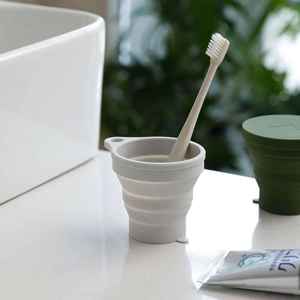 150ML Silicone Outdoor Travel Water Camping Teacup Coffee Mugs Folding Retractable Cup Drinking Mug Z260313