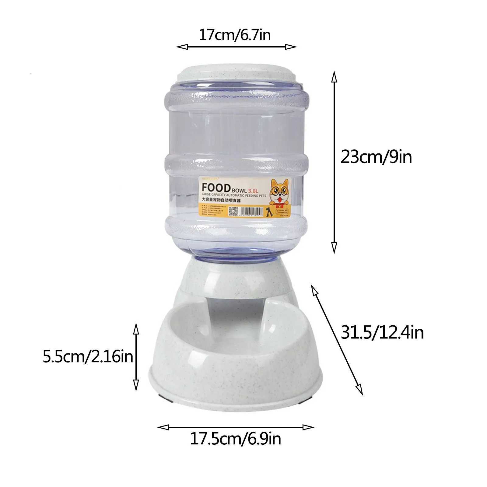 Large Capacity Automatic Pet Water Dispenser Dog Bowl Food Grade Plastic Pet Feeder Water Supply Dog Watering Supplies H260313