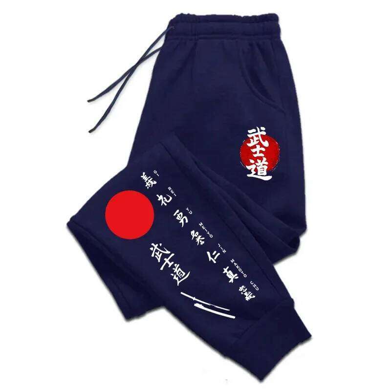 Bushido Printed Sweatpants All Season Male Daily Casual Sports Jogging Pants 2025 Japanese Harajuku Style Trousers Men's Clothes Z260315