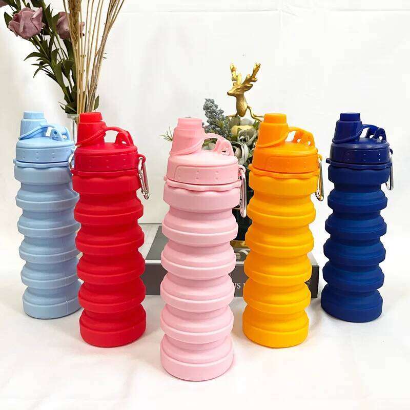Foldable Portable Silicone for Outdoor Sports Travel Large Capacity Telescopic Water Bottle Z260313