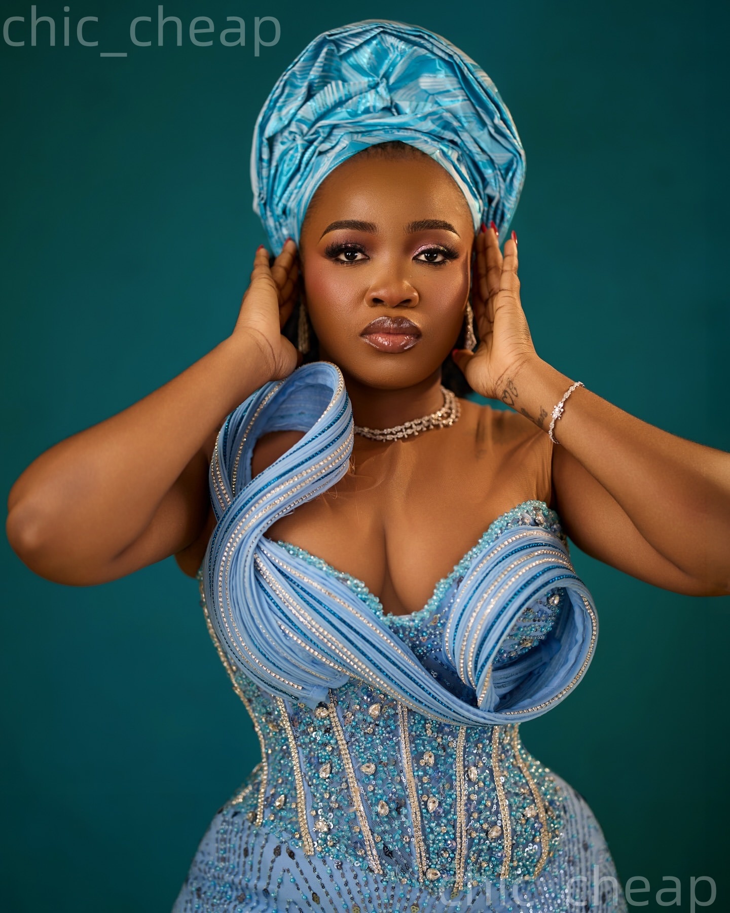 Aso Ebi Light Sky Blue Prom Dress 2026 Sheath Prom Dress Sheer Neck Beaded Crystals Evening Dress Sequined Birthday Formal Women Pageant Party Gowns Z