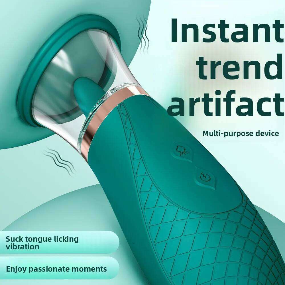 Clitoris Licker Tongue Vibrator Nipples Stimulator Orgasm Vagina Sucking Massager Sexy Toys For Women Female Masturbator 26H0313