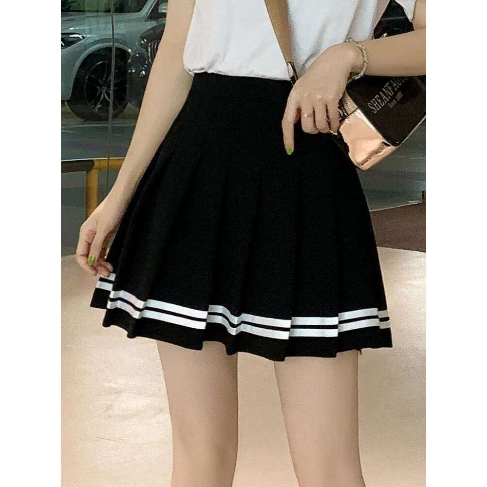 Kawaii Harajuku Skirts Preppy School Uniform High Waist Pleated Women Girls Lolita A-line Sailor Skirt Z260314
