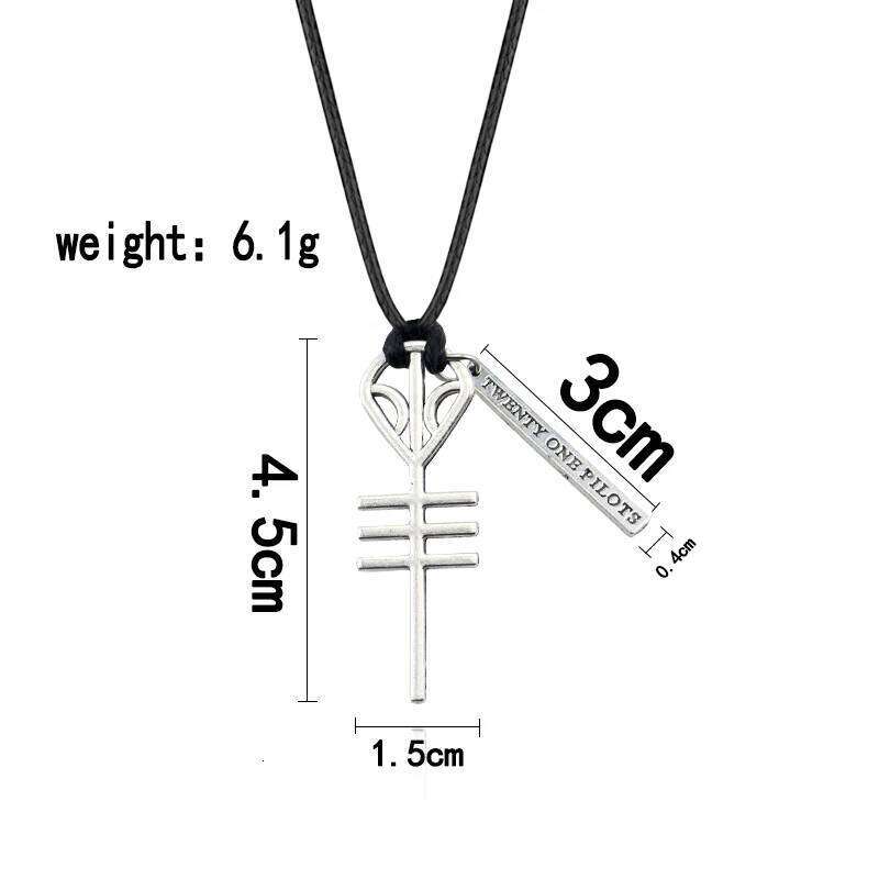 Twenty One Rock Band Necklaces & Pendants Cord BFF Best Friends Skeleton Necklace Punk Men Women Music Hip Hop Jewelry H260312