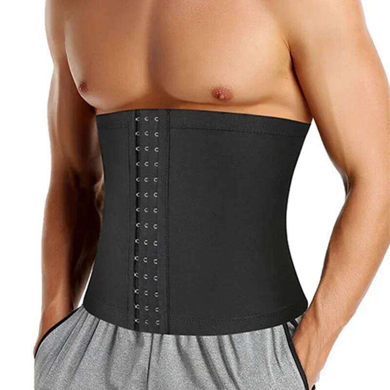 Waist Control Girdle Shapewear Corset Sweat Tummy Workout Sauna Thermo Abdomen Fat Men Gym Slimming Burning Belt 26Y0313