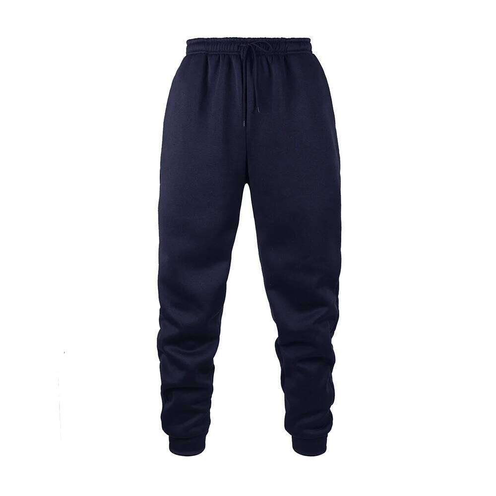 Mens Jogging Sports Fitness Running Trousers Solid Color Sweatpants Easy to Match Home Pants Z260315