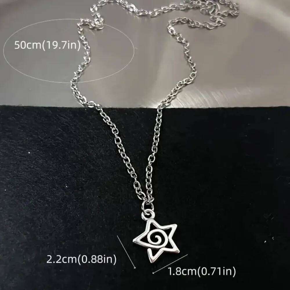 Y2K Flail Fire Heart Teeth Pendant Necklaces for Women Men Charm Necklace Grunge Punk Fashion Jewelry Accessories Gothic Choker H260312