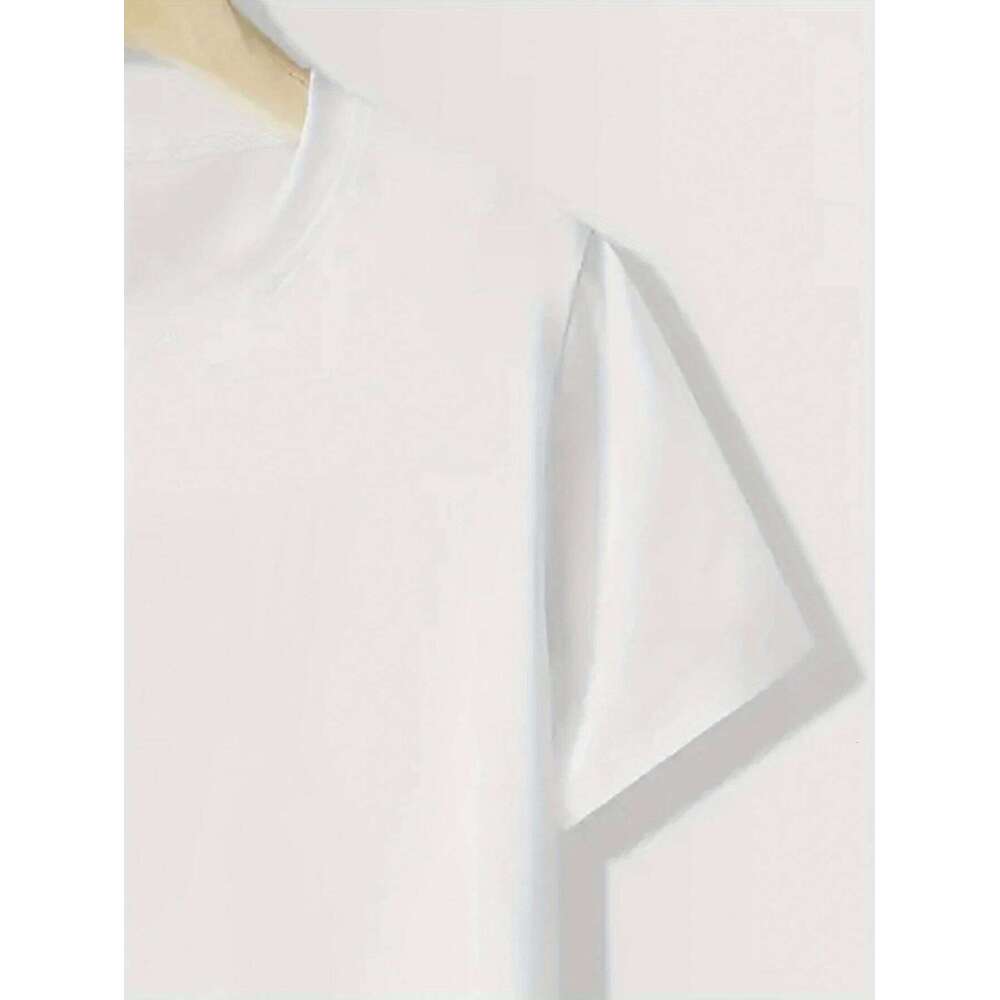 Cartoon fish can print short-sleeved T-shirt casual simple style suitable for daily wear and outing in summer Z260314