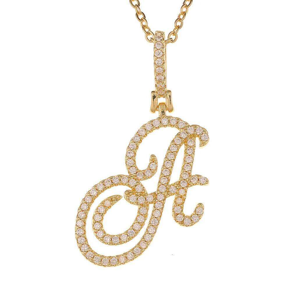 2025 New A-Z Cursive Initial Letter Name For Women Simple Rope Chain Pendant Necklace Fashion Jewelry Gift H260312